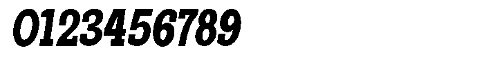 Pano Slab Heavy Condensed Italic Font OTHER CHARS
