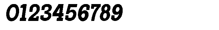 Pano Slab Heavy Semi Condensed Italic Font OTHER CHARS