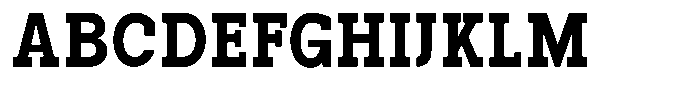 Pano Slab Heavy Semi Condensed Font UPPERCASE