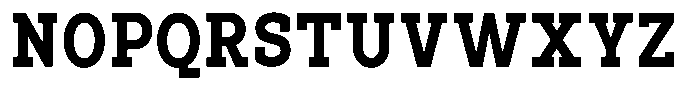 Pano Slab Heavy Semi Condensed Font UPPERCASE