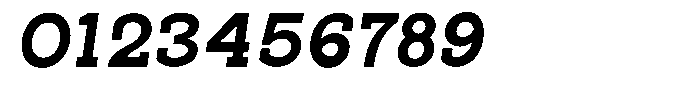 Pano Slab Heavy Semi Expanded Italic Font OTHER CHARS