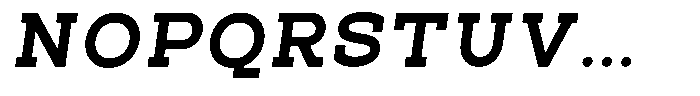 Pano Slab Heavy Semi Expanded Italic Font UPPERCASE