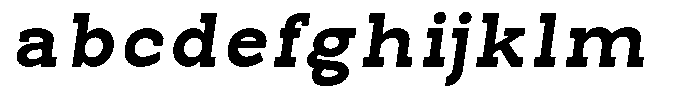 Pano Slab Heavy Semi Expanded Italic FONT