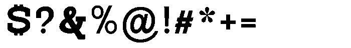 Pano Slab Heavy Semi Expanded Font OTHER CHARS