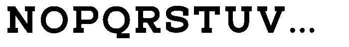 Pano Slab Heavy Semi Expanded Font UPPERCASE