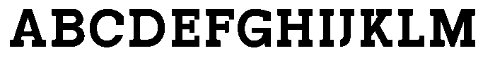Pano Slab Heavy Font UPPERCASE