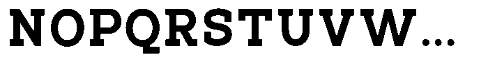 Pano Slab Heavy Font UPPERCASE
