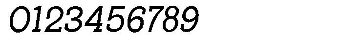 Pano Slab Italic Font OTHER CHARS