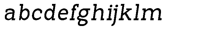 Pano Slab Italic FONT