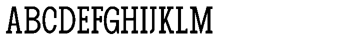 Pano Slab Light Condensed Font UPPERCASE