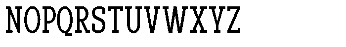 Pano Slab Light Condensed Font UPPERCASE