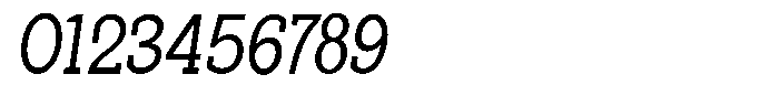 Pano Slab Light Semi Condensed Italic Font OTHER CHARS