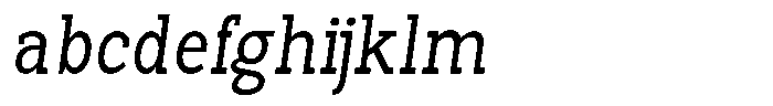 Pano Slab Light Semi Condensed Italic FONT