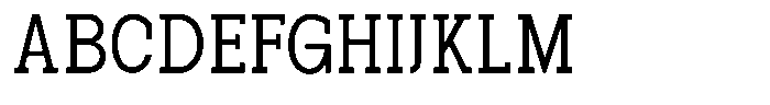 Pano Slab Light Semi Condensed Font UPPERCASE