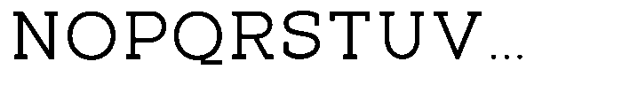 Pano Slab Light Semi Expanded Font UPPERCASE