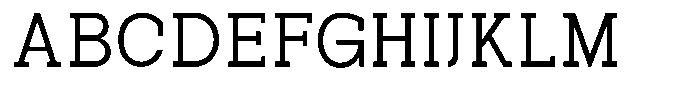 Pano Slab Light Font UPPERCASE