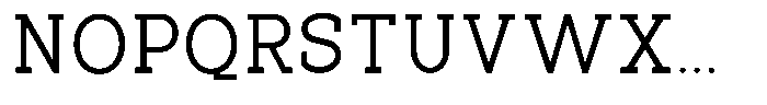 Pano Slab Light Font UPPERCASE