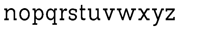 Pano Slab Light Font LOWERCASE