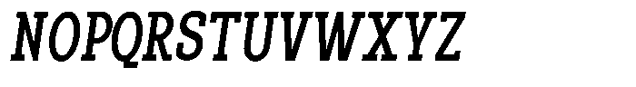 Pano Slab Medium Condensed Italic Font UPPERCASE