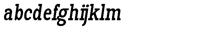 Pano Slab Medium Condensed Italic FONT