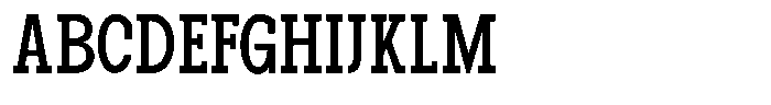 Pano Slab Medium Condensed Font UPPERCASE