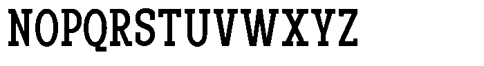 Pano Slab Medium Condensed Font UPPERCASE