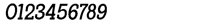 Pano Slab Medium Semi Condensed Italic Font OTHER CHARS