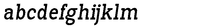 Pano Slab Medium Semi Condensed Italic FONT
