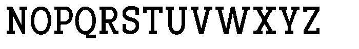 Pano Slab Medium Semi Condensed Font UPPERCASE