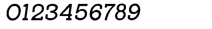 Pano Slab Medium Semi Expanded Italic Font OTHER CHARS