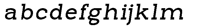 Pano Slab Medium Semi Expanded Italic FONT