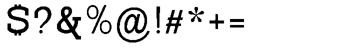 Pano Slab Medium Semi Expanded Font OTHER CHARS