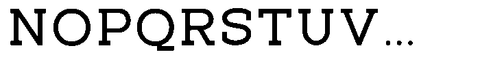 Pano Slab Medium Semi Expanded Font UPPERCASE
