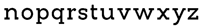 Pano Slab Medium Semi Expanded Font LOWERCASE