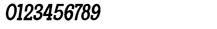 Pano Slab Semi Bold Condensed Italic Font OTHER CHARS