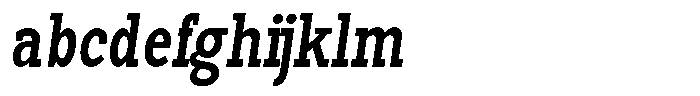 Pano Slab Semi Bold Condensed Italic FONT