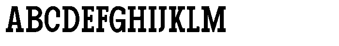 Pano Slab Semi Bold Condensed Font UPPERCASE
