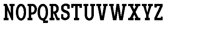 Pano Slab Semi Bold Condensed Font UPPERCASE