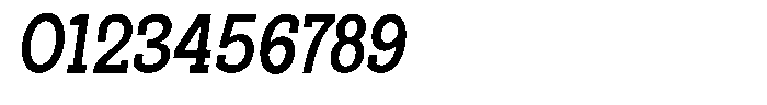 Pano Slab Semi Bold Semi Condensed Italic Font OTHER CHARS