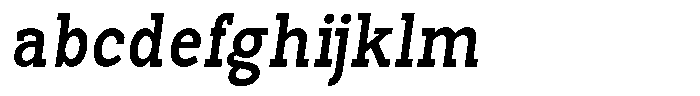 Pano Slab Semi Bold Semi Condensed Italic FONT