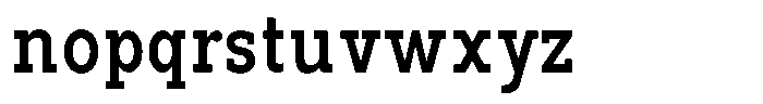 Pano Slab Semi Bold Semi Condensed Font LOWERCASE