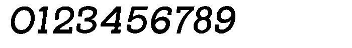 Pano Slab Semi Bold Semi Expanded Italic Font OTHER CHARS