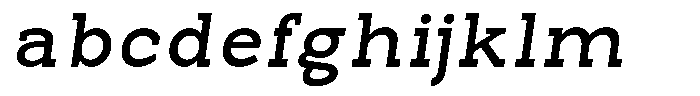 Pano Slab Semi Bold Semi Expanded Italic FONT
