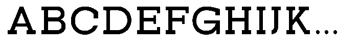 Pano Slab Semi Bold Semi Expanded Font UPPERCASE
