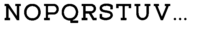 Pano Slab Semi Bold Semi Expanded Font UPPERCASE
