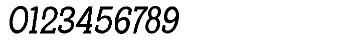 Pano Slab Semi Condensed Italic Font OTHER CHARS