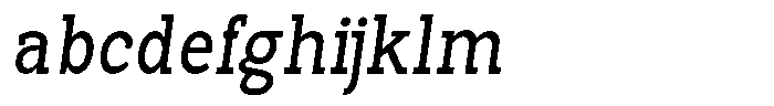 Pano Slab Semi Condensed Italic FONT