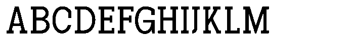 Pano Slab Semi Condensed Font UPPERCASE