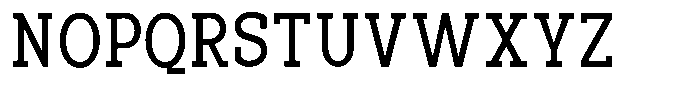 Pano Slab Semi Condensed Font UPPERCASE