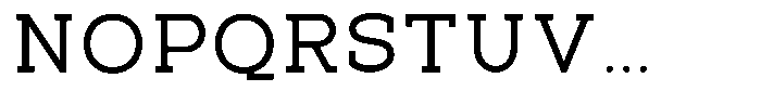 Pano Slab Semi Expanded Font UPPERCASE